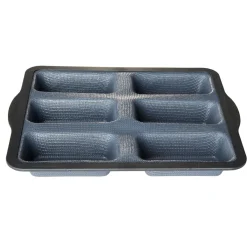 Moule à financiers gris et noir x6