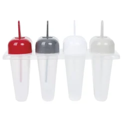 Moule à glace avec manche coloré x 4