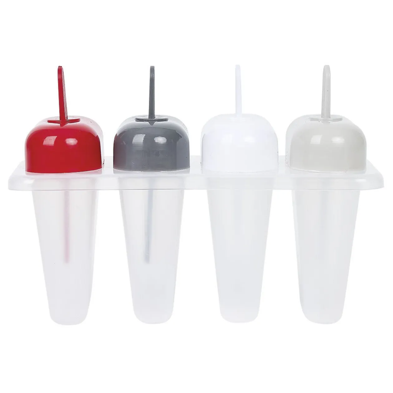 Moule à glace avec manche coloré x 4