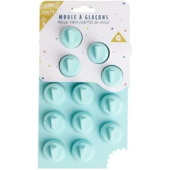 Moule à glaçon forme aileron requin - 100% silicone bleu 20x12xH3,3cm