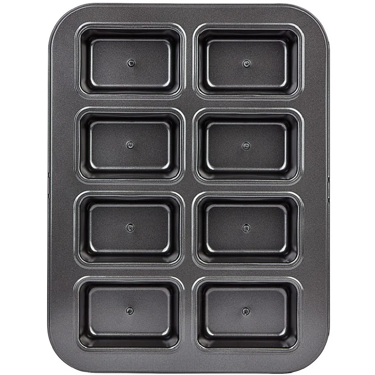 Moule à mini cake coeur coulant en métal x8