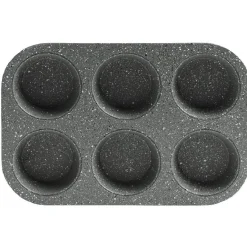 Moule à muffins gris effet marbre