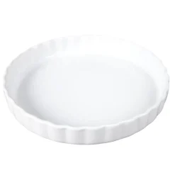 Moule à tarte en céramique blanc