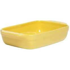 Moule à tarte gris avec plat rectangulaire jaune