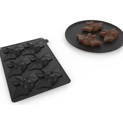 Moule chauve-souris x6 Halloween noir