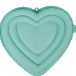 Moule coeur 3D silicone vert