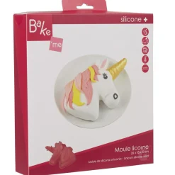 Moule licorne 3D silicone rouge