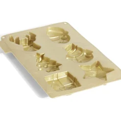 Moule silicone 6 formes de Noël 27x19xH2cm