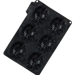Moule silicone Halloween 6 gâteaux forme cervelle 27x19xH3,5cm