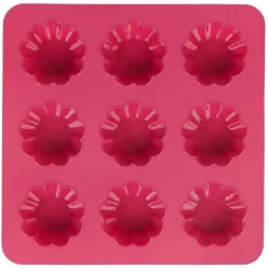 Moule silicone rose 9 minis brioches