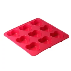 Moule silicone rose 9 mini coeurs