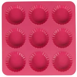 Moule silicone rose 9 tartelettes