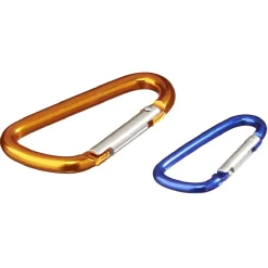 Mousqueton acier 50 et 70 mm x2