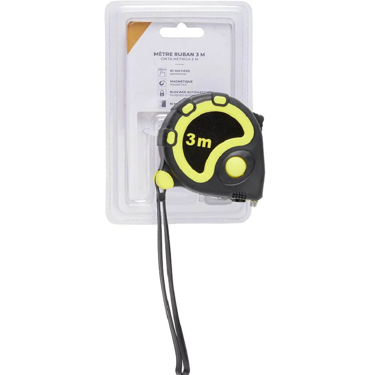 Mètre ruban magnétique autobloquant L.3 m