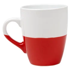 Mug bicolore blanc et rouge