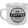Mug blanc et noir coffee shop Bakery