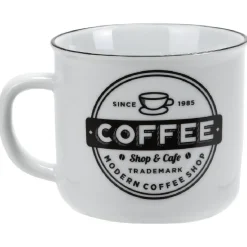 Mug blanc et noir coffee shop Bakery