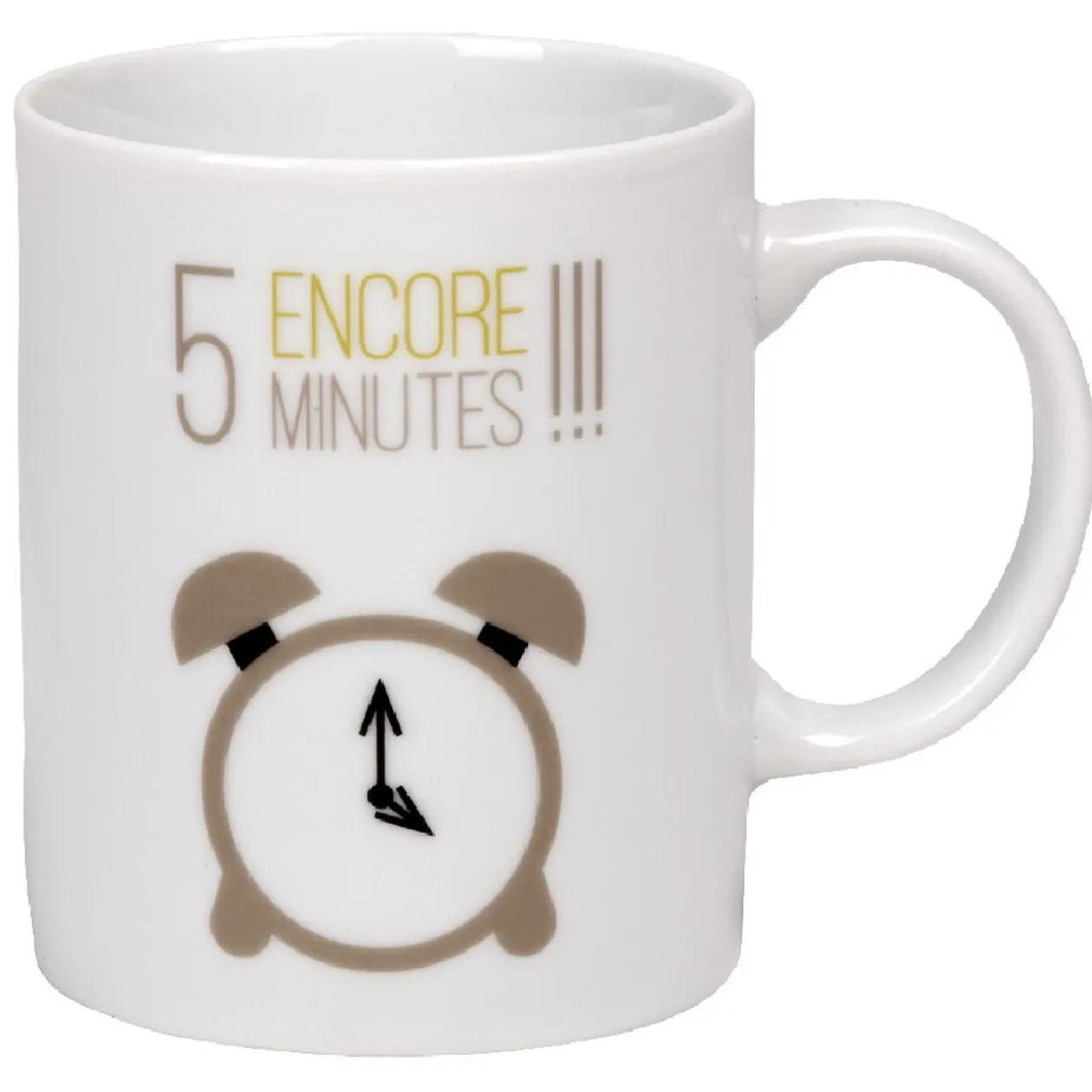 Mug blanc motif réveil