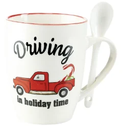 Mug de Noël en céramique avec préparation chocolat