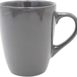 Mug en faïence 31 cl uni gris brillant