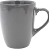 Mug en faïence uni gris brillant 31 cl