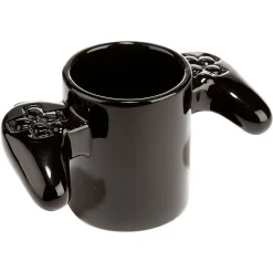 Mug forme manette fond game over noir 360ml