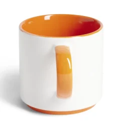Mug grès bicolore 450mL Ø8,5xH8cm