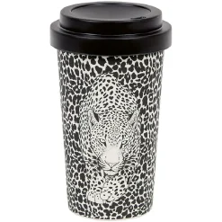 Mug imprimé avec couvercle uni 400 ml