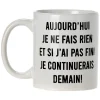 Mug imprimé message humour flemme ou allergique