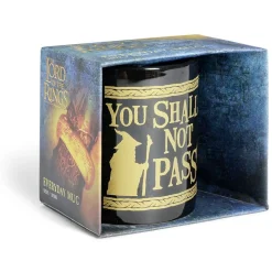 Mug Le Seigneur des Anneaux Vous ne passerez pas noir et doré 315ml