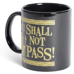 Mug Le Seigneur des Anneaux Vous ne passerez pas noir et doré 315ml
