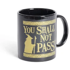 Mug Le Seigneur des Anneaux Vous ne passerez pas noir et doré 315ml