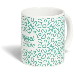Mug Merci pour cette année céramique Ø8xH10cm 4 modèles