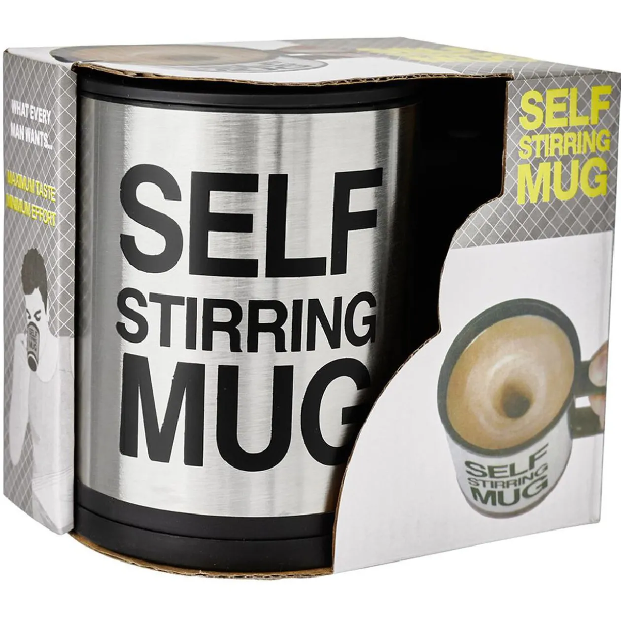 Mug mélangeur automatique inscription Self Stirring Mug 350 ml