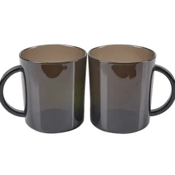 Mug plastique noir x2