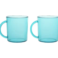 Mug plastique vert émeraude x2