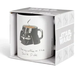 Mug Star Wars Dark Vador blanc et noir 315ml