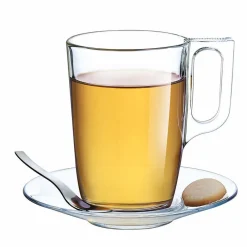 Mug transparent en verre tempé lisse Luminarc 32cl