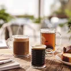 Mug transparent en verre trempé design conserve Luminarc 9 cl