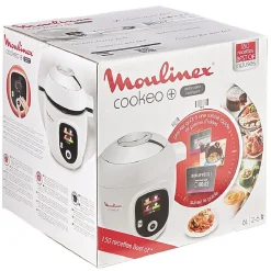 Multicuiseur Cookéo + Moulinex 150 recettes best of blanc