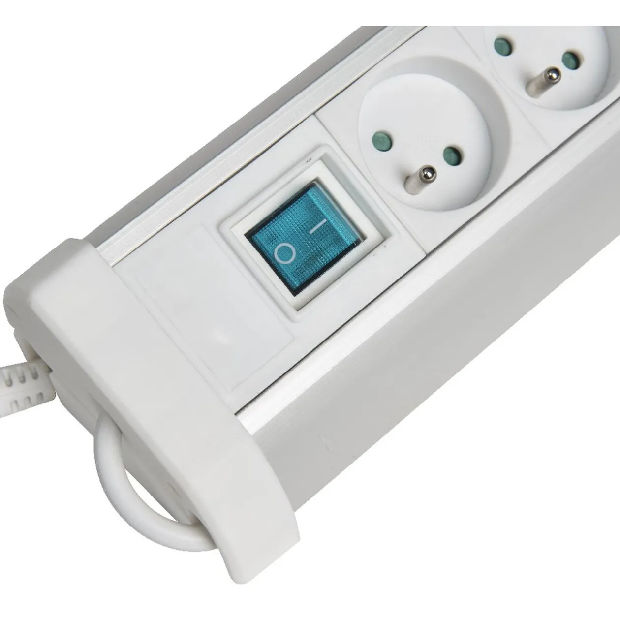 Multiprise 5 prises et 2 ports USB