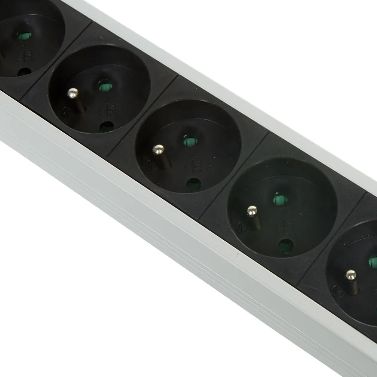 Multiprise parafoudre 6 prises et 2 usb noir