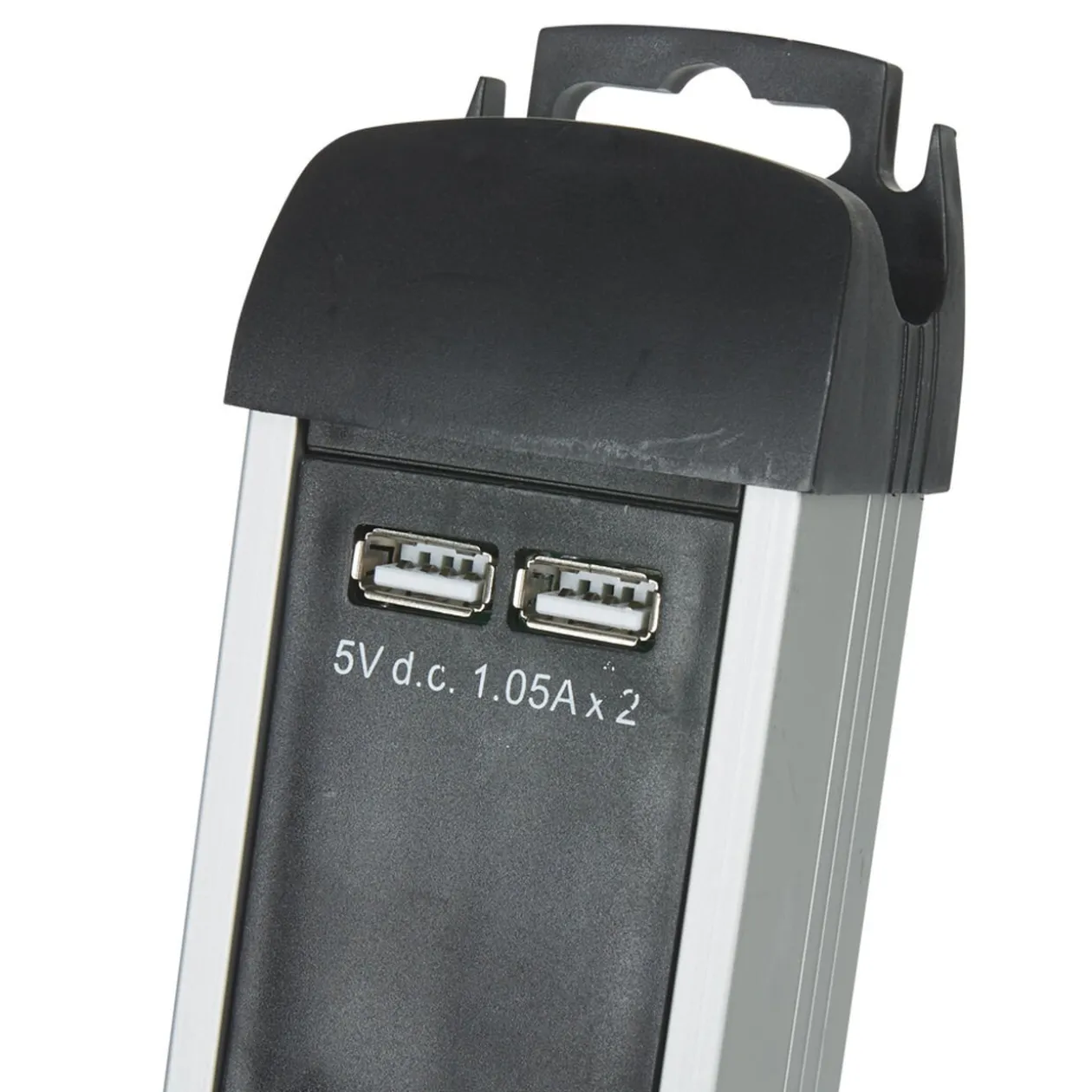 Multiprise parafoudre 6 prises et 2 usb noir