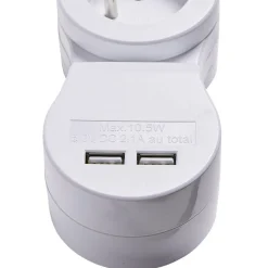 Multiprise 4x16A et 2 usb blanc