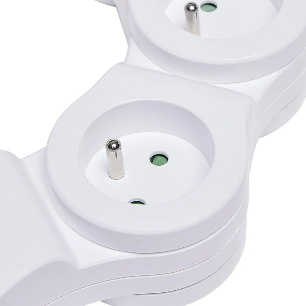 Multiprise 4x16A et 2 usb blanc