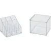 Organisateur à maquillage 2 niveaux transparent
