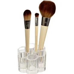 Organisateur pour pinceaux de maquillage transparent