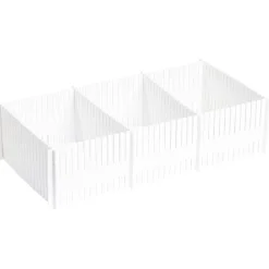 Organiseur de tiroir blanc découpable x4