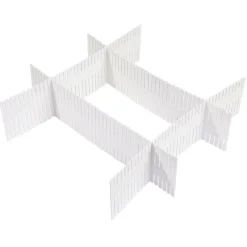 Organiseur de tiroir blanc découpable x4