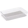Organiseur de tiroir plastique transparent 25x16,3xH.4,8cm